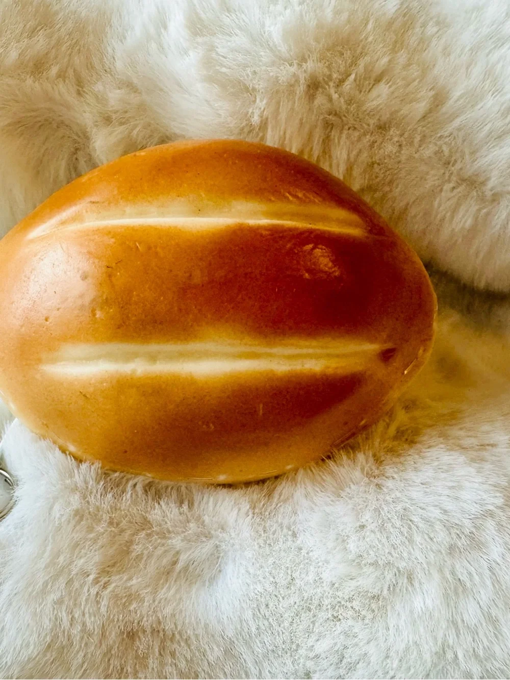 Realistic Bread Telera Bread Coin Purse Keychain | Mexican Pan Dulce Wallet